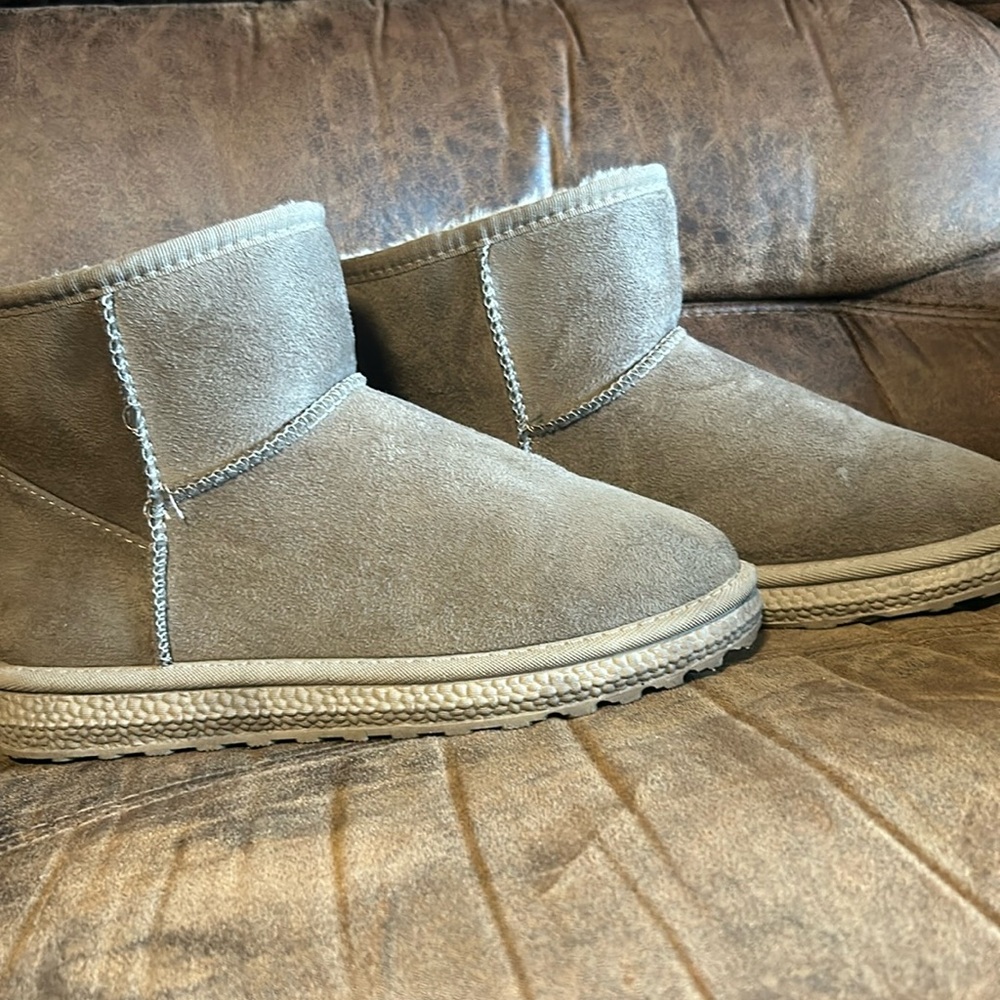 Fur lined booties.